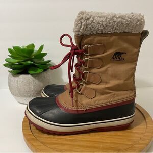 Sorel Winter Boots in Black, Brown, and Red